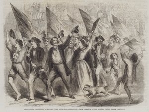 Neapolitans Proceeding to Record Their Votes for Annexation by Frank Vizetelly